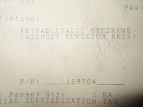 Jones Dialog 169704 Dialog Membrane Keyboard