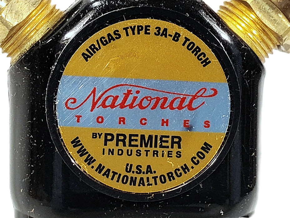 Premier Industries 3A-B Air/Gas Premix Blowpipe Hand Torch w/ Barbed Fittings