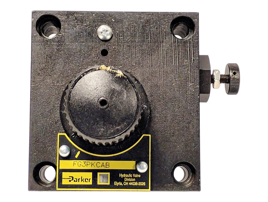 Parker FG3PKCAB Manual Hydraulic Flow Control Valve