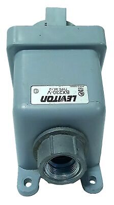 Leviton 420R7W 480 V AC 20 A Receptacle in BX230V Type 4X, 12 Enclosure