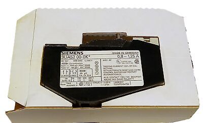 Siemens 3UA53-UW1 0.8-1.25 A Adjustable Overload Protection Relay
