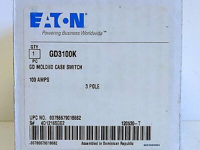 Eaton GD3100K 3-Pole 100 A Molded Case Switch