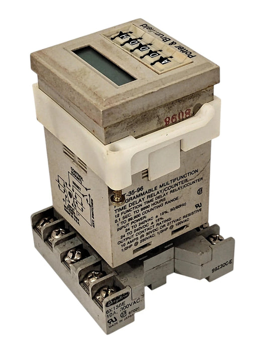 Potter Brumfield CNT-35-96 24-240 V AC 0.1 sec-9990 hrs Digital PLC Counter