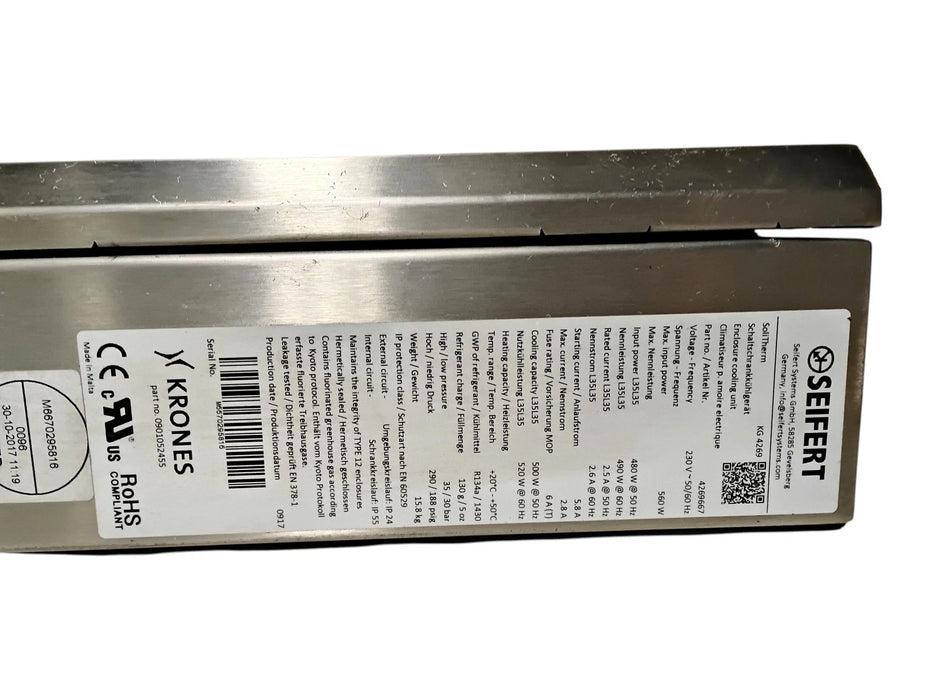 Seifert KG-4269 4269667 230 V Enclosure Cooling Unit