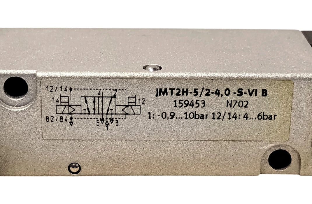 Festo JMT2H-5/2-4.0-L-S-VI-B 159453 5/2 Way 9-10 Bar Solenoid Valve