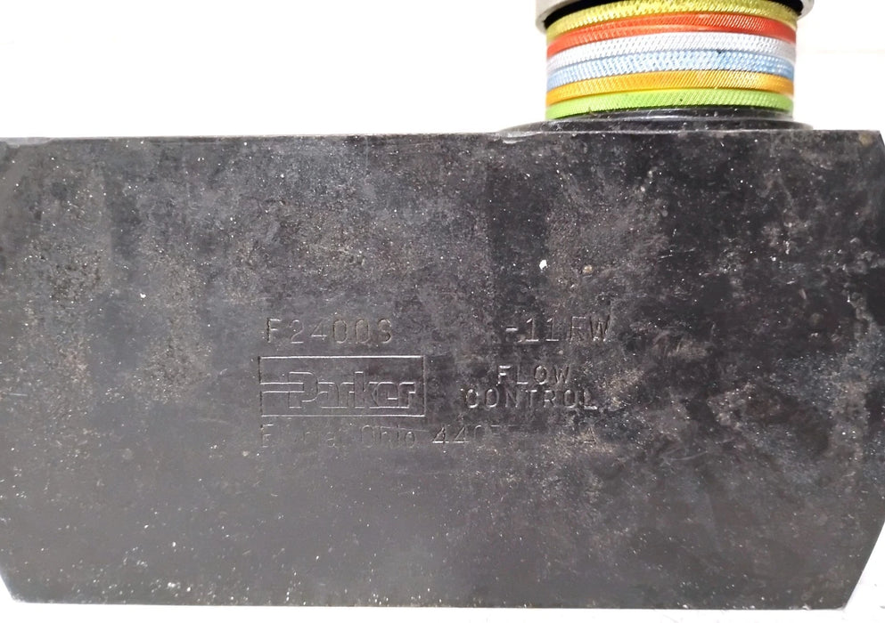 Parker F2400S 11FW 1-1/2 in NPT 3000 PSI 100 GPM Colorflow Flow Control Valve