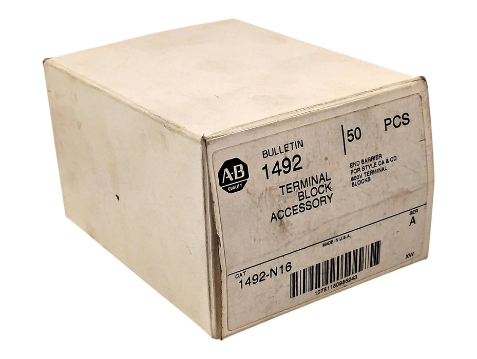 Allen-Bradley 1492-N16 Terminal Block End Barrier