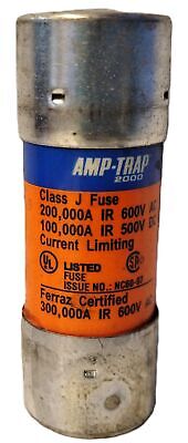 Ferraz Shawmut AJT8 600 VAC / 500 VDC 8 A Smart Spot Time Delay Fuse - Lot of 3