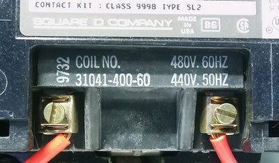 Square D 8536-SBG2V06 480/440 V AC NEMA Size 0 Magnetic Starter w/ B11.5 Heaters