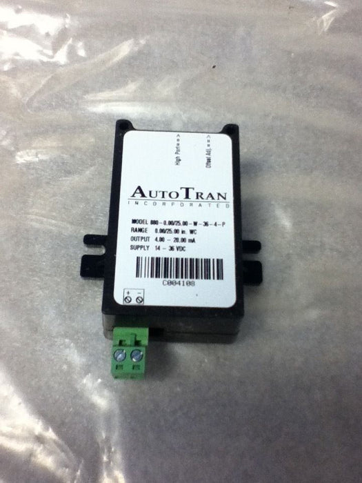 Autotran 880-0.00/25.00-W-36-4-P Pressure Transducer- No Box