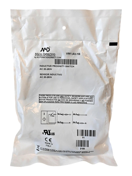 Micro Detectors VM1-A0-1B 20-253 V AC Inductive Proximity Switch