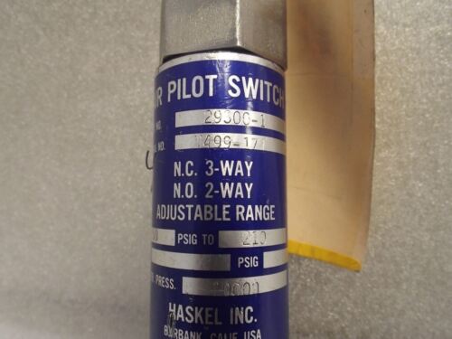 HASKEL INC 29300-1 AIR PILOT VALVE