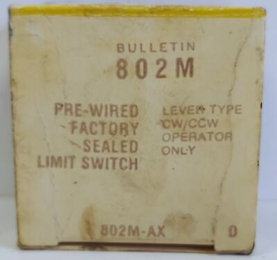 Allen-Bradley 802M-AX Rotary Gear Limit Switch Head Only