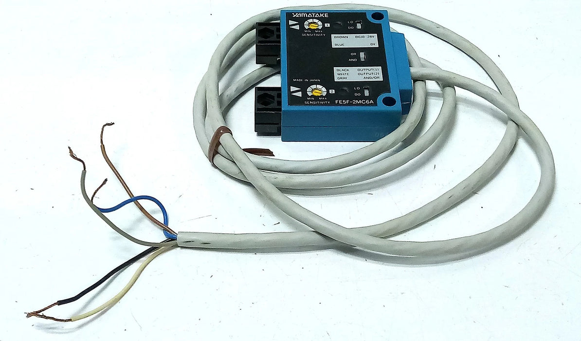 Pepperl Fuchs FE5F-2MC6A 10-28 V DC Fiber Optic Photoelectric Sensor