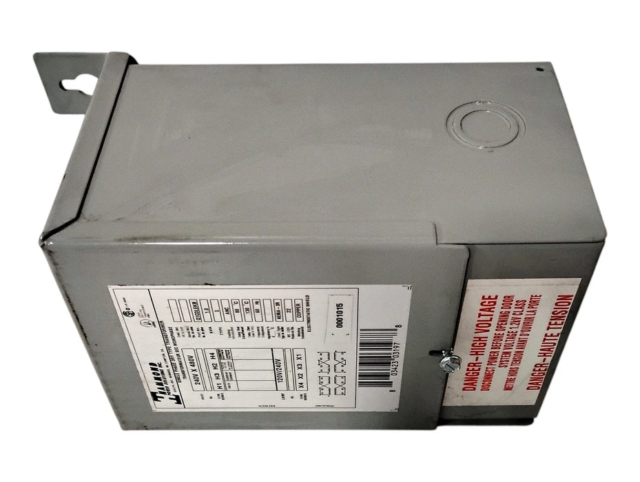 Hammond Q1C0LEKB 240/480 V 120/240 V 1.0 kVA 1 PH NEMA 3R Dry Type Transformer