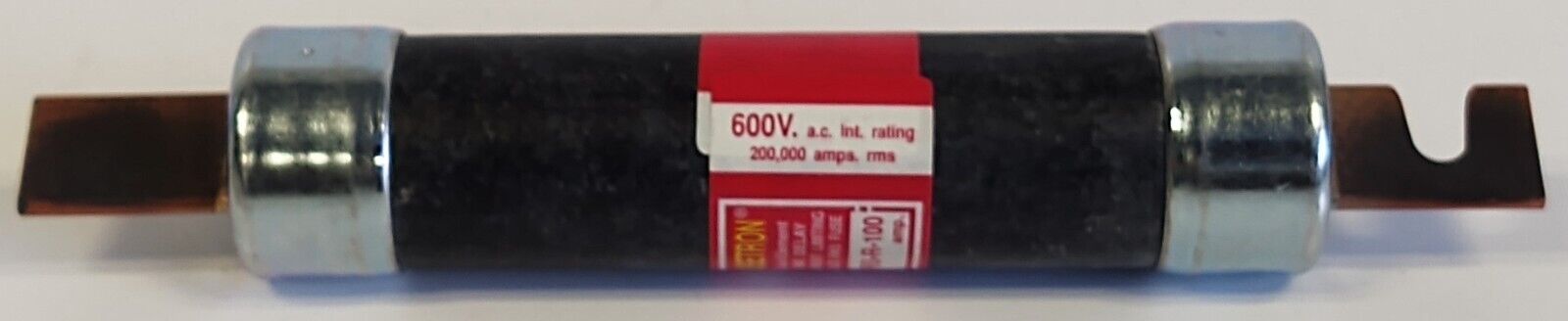 Bussmann FRS-R-100 FUSETRON 600VAC/300VDC 100A Current Limiting Time-Delay Fuse