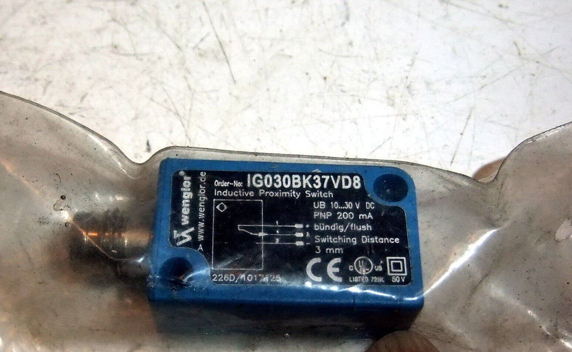 Wenglor IG030BK37VD8 Inductive Proximity Switch