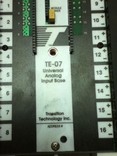 Transition Technology TE-07 Universal Analog Input Base- No Box