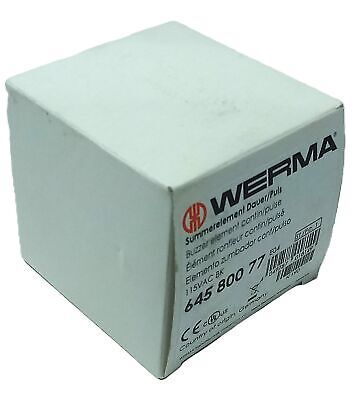 WERMA 645.800.77 115 V AC 85 dB Buzzer Element at 1.8 kHz Tone Frequency