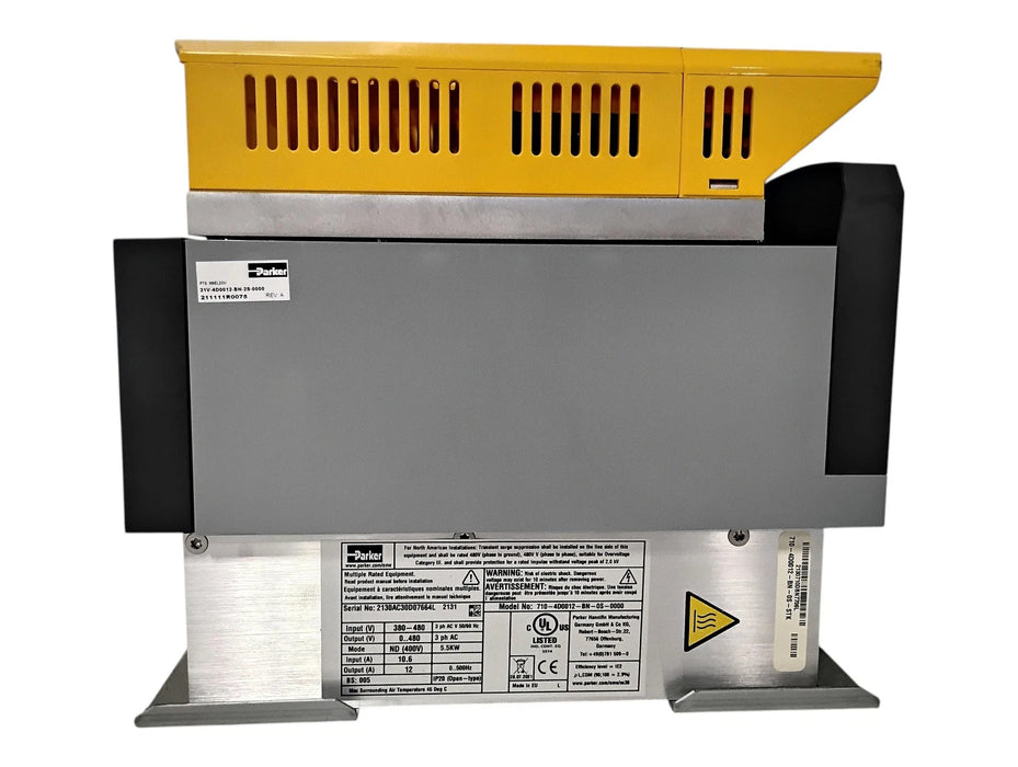 Parker 710-4D0012-BN-0S-0000 380-480V Power Stack w/ 31V-4D0012-BN-2S-0000 Drive