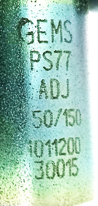 Gems Sensors PS77-30-4FNZ-C-EL-18 1011200 50-150 psi Adjustable Pressure Switch