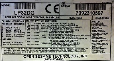 Open Sesame LP32DG Compact Fail Secure Digital Loop Detector
