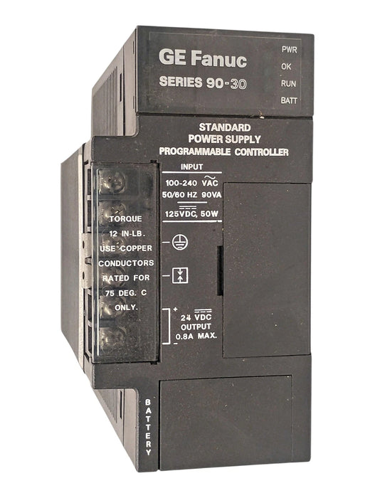 GE Fanuc IC693PWR321 Series 90-30 30 W PLC Power Supply