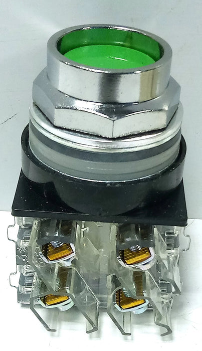 GE CR104PBG91G3 Green Recessed Pushbutton