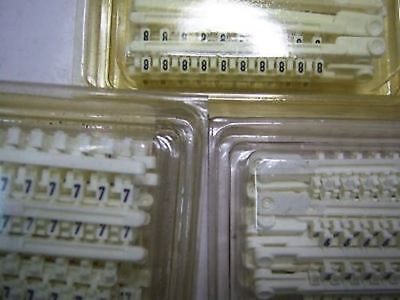 Giant Lot of 1125 Sprecher + Schuh Tag Strips Letters / Numbers