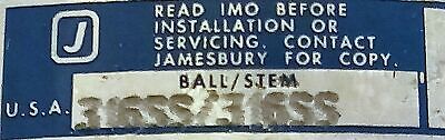 Jamesbury 6150313600XTCB 1 1/2 in 316SS 275 psig Ball Valve w/ XTREME Seats