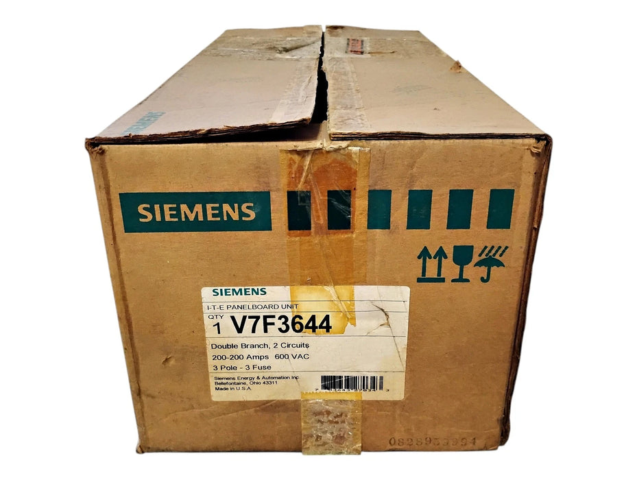 Siemens V7F3644 600 V AC 200-200 A 3 P Vacu-Break Double Branch Safety Switch