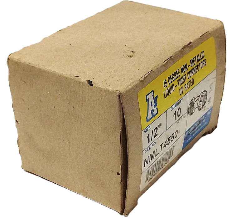 Arlington Industries NMLT4550 45 Degree Non-Metallic Liquid-Tight Connector