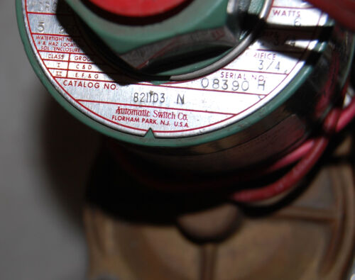 ASCO 821133 2 WAY VALVE