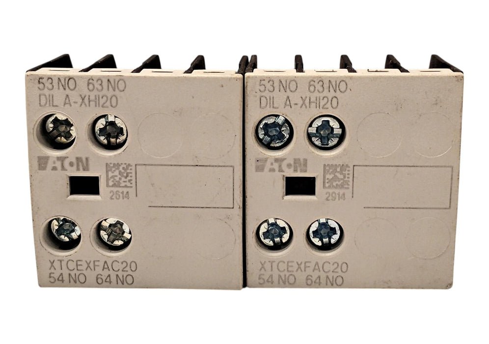 Eaton DILA-XHI20 16 A 2-Pole 2 NO Auxiliary Contact BlocK