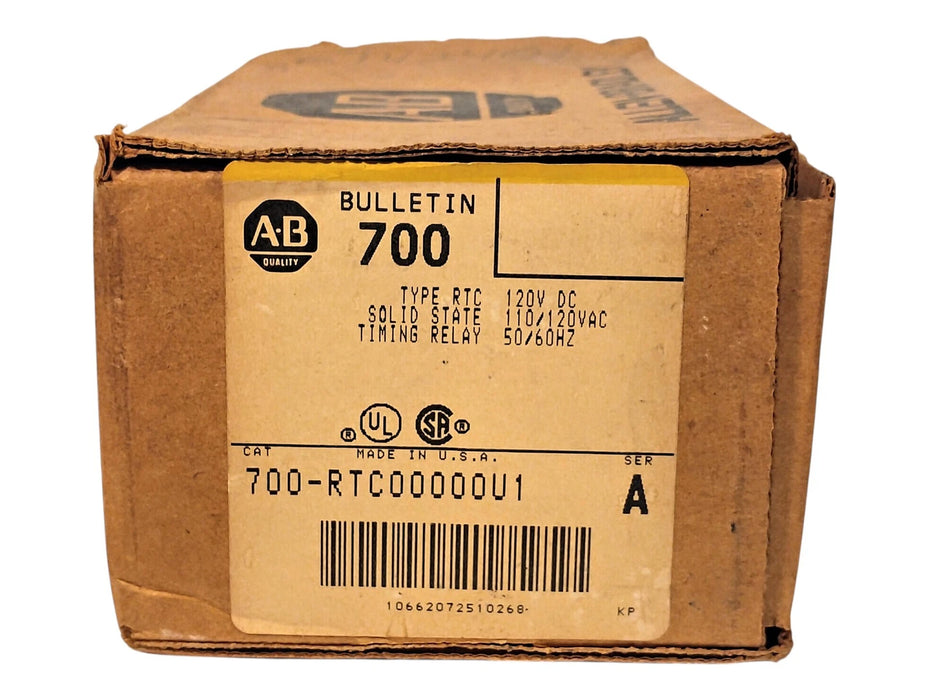 Allen-Bradley 700-RTC00000U1 120 V AC/DC 5 A Adjustable Solid State Timing Relay