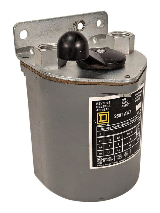 Square D 2601-AW2 600 V AC 3 Position Drum Switch