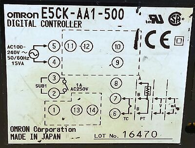 Omron E5CK-AA1-500 100-240 V AC Digital Process Controller