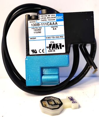 MAC Valves 130B-111CAAA 110/120 V AC 150 psi 3-Way Solenoid Valve