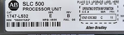Allen-Bradley 1747-L532 Ser E Rev B PLC Processor Unit