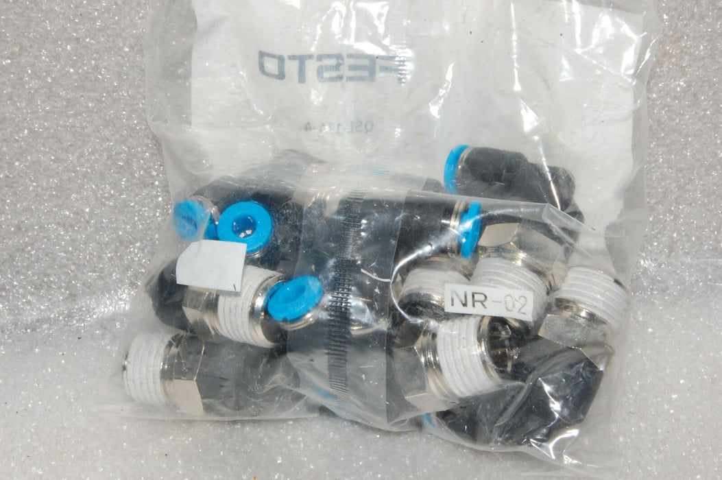 10 Festo Electric QSL-1/4-4 Fittings