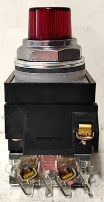 GE CR104PLT32RA 120 V Red Push-to-test Oiltight Indicator Light