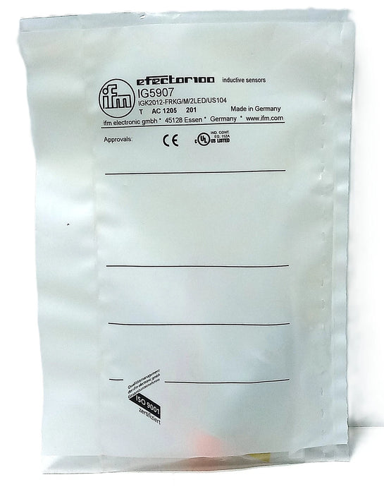 Efector IGK2012-FRKG/M/2LED/US-104 IG5907 10-36 V DC Inductive Proximity Sensor