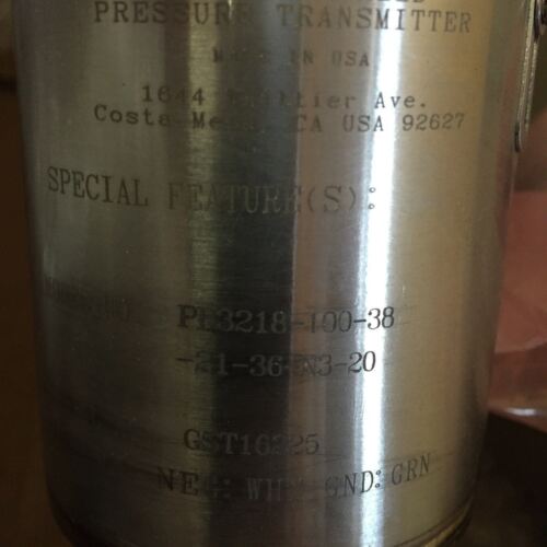 Gulton-Statham Pd3218-100-38-21-36-N3-20 Pressure Transmitter