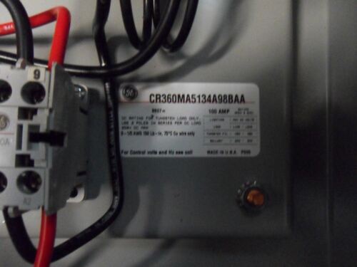 GE CR360MA5134A98BAA LIGHTING CONTACTOR