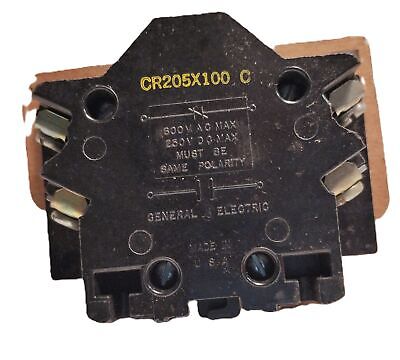 GE CR205X100C Auxiliary Contact Kit for CR205-208 Devices NEMA Sizes 0-1