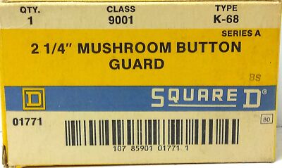 Square D 9001K68 2 1/4" 2.25 in Aluminum Mushroom Button Guard for Pushbutton