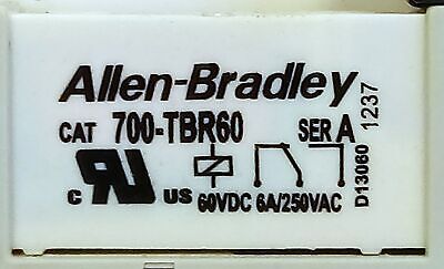 Allen-Bradley 700-HLT1U1 Ser A Terminal Block Relay w/ Surge Suppression