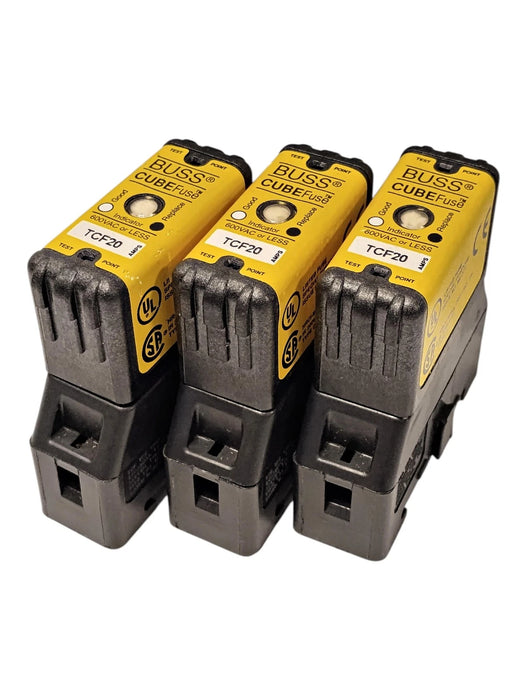 Bussmann TCF20 CUBEFuse 600VAC/300VDC 20 A Current-Limiting Time-Delay Fuses