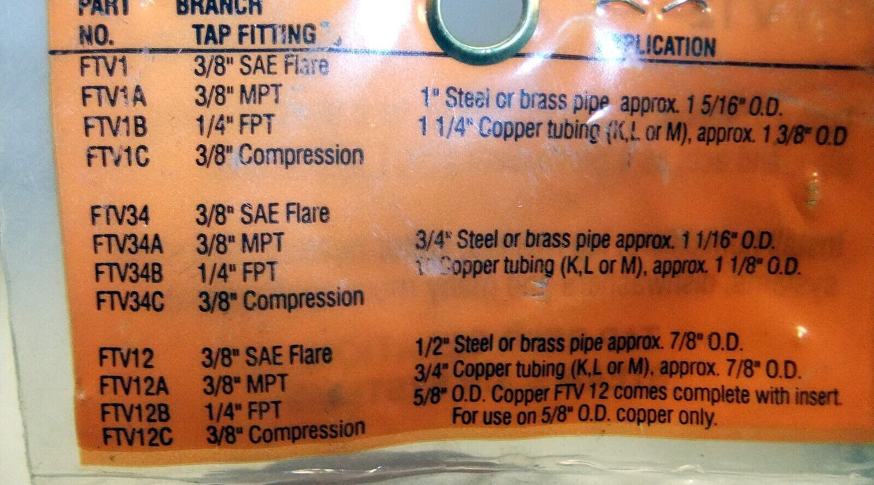 Supco Brass 3/8" Compression Shut Off Valve FTV34C