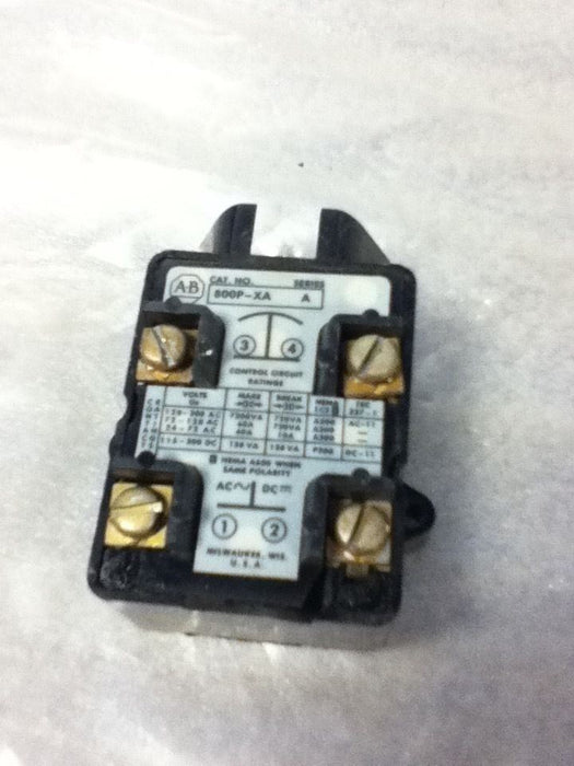 Allen-Bradley 800P-XA CONTACT BLOCK